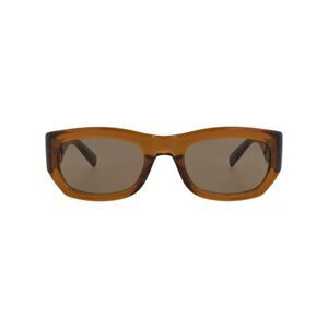 Saint Laurent Round-Frame Bio Injection Sunglasses Brown Womens